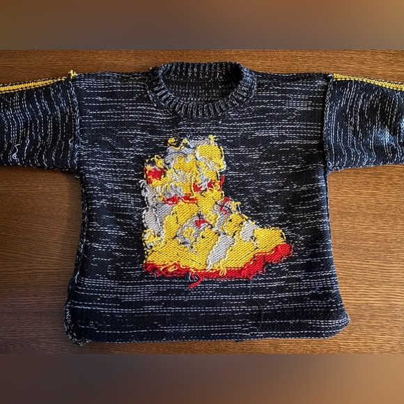 RAIDER POTADER 100% cotton roll neck snowboard ski boot 90s sweater. EUC. 5/6 - Picture 10 of 10